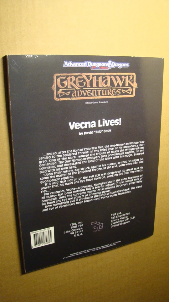 MÓDULO -WGA4 - RAVENLOFT - VECNA LIVES *NUEVO CASI NUEVO/COMO NUEVO 9,8* DUNGEONS DRAGONS Foto 2 de 4