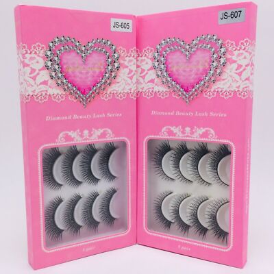 Lot of 2 Jealousness DIAMOND BEAUTY LASH Series JS-605 & JS-607 Eyelashes NIB
