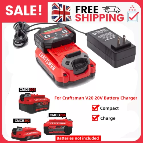 Battery Charger Replacement For Craftsman 20V MAX V20 Series Battery US STOCK - Picture 1 of 11