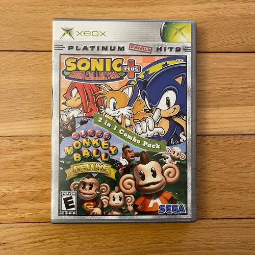 Sonic Mega Collection Plus/Super Monkey Ball Deluxe 2 in 1 Combo Pack xbox CIB