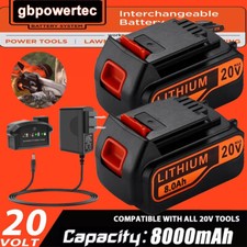 20V for Black and Decker 20 Volt MAX Lithium Battery LBXR20 LB20 LBX20 / Charger