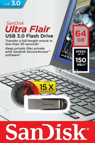 SanDisk USB Flashdrive Ultra Fair Fit CZ48 16GB 32GB 64GB 128GB 256GB 512GB - Picture 9 of 13