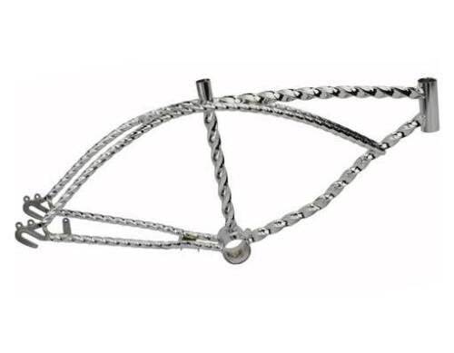NEW 20" ALL TWISTED LOWRIDER FRAME CHROME CRUISER CHOPPER CYCLING TRIKE BIKES - Picture 1 of 1