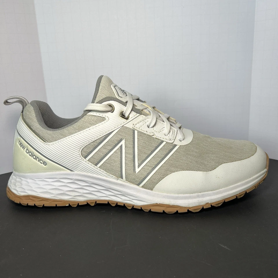 Zapatos de golf New Balance Fresh Foam Contend sin clavos blancos/grises para hombre 10 Foto 2 de 4