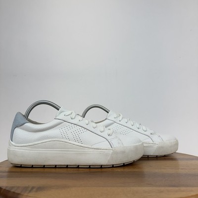 Womens Dr Scholls Take It Easy White Leather Low Casual Sneakers Size 9 M GUC