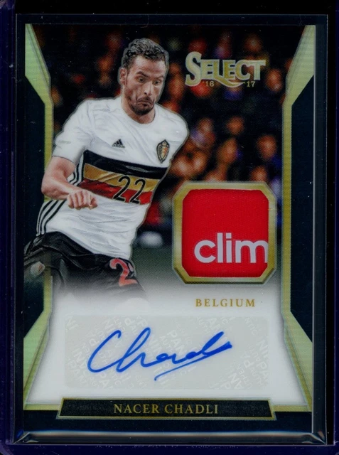 2016-17 Panini Select Jersey Auto Patch Nacer Chadli Black Prizm 1/1