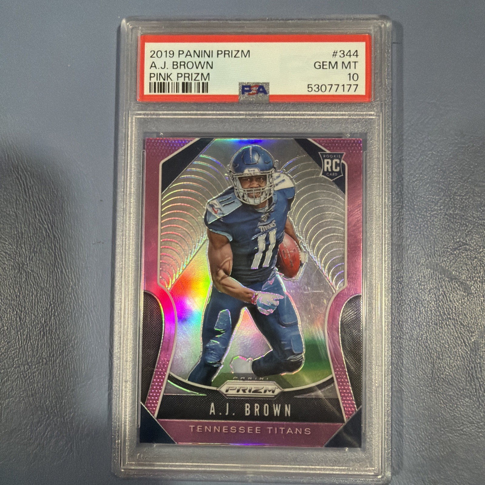 2019 Panini Prizm - Rookies A.J. Brown #344 Pink Prizm (RC) PSA 10!!