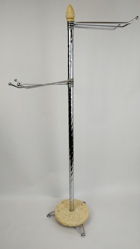 1960s Chrome/Lucite Metal Towel Bar Rack Freestanding Swing Arm MCM 41" Bathroom - Picture 14 of 14