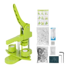 32mm 1.25 Inch Button Maker With 100 Button Supplies Pin Badge Press Machine Kit