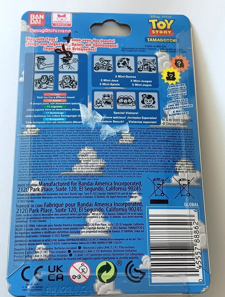 TAMAGOTCHI Toy Story X Nano Friends (Blanco) Totalmente Nuevo Foto 2 de 2