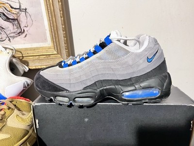 2011 Men s Nike Air Max 95 Blue Spark Black Neutral Grey Used Size 9 OG Beat