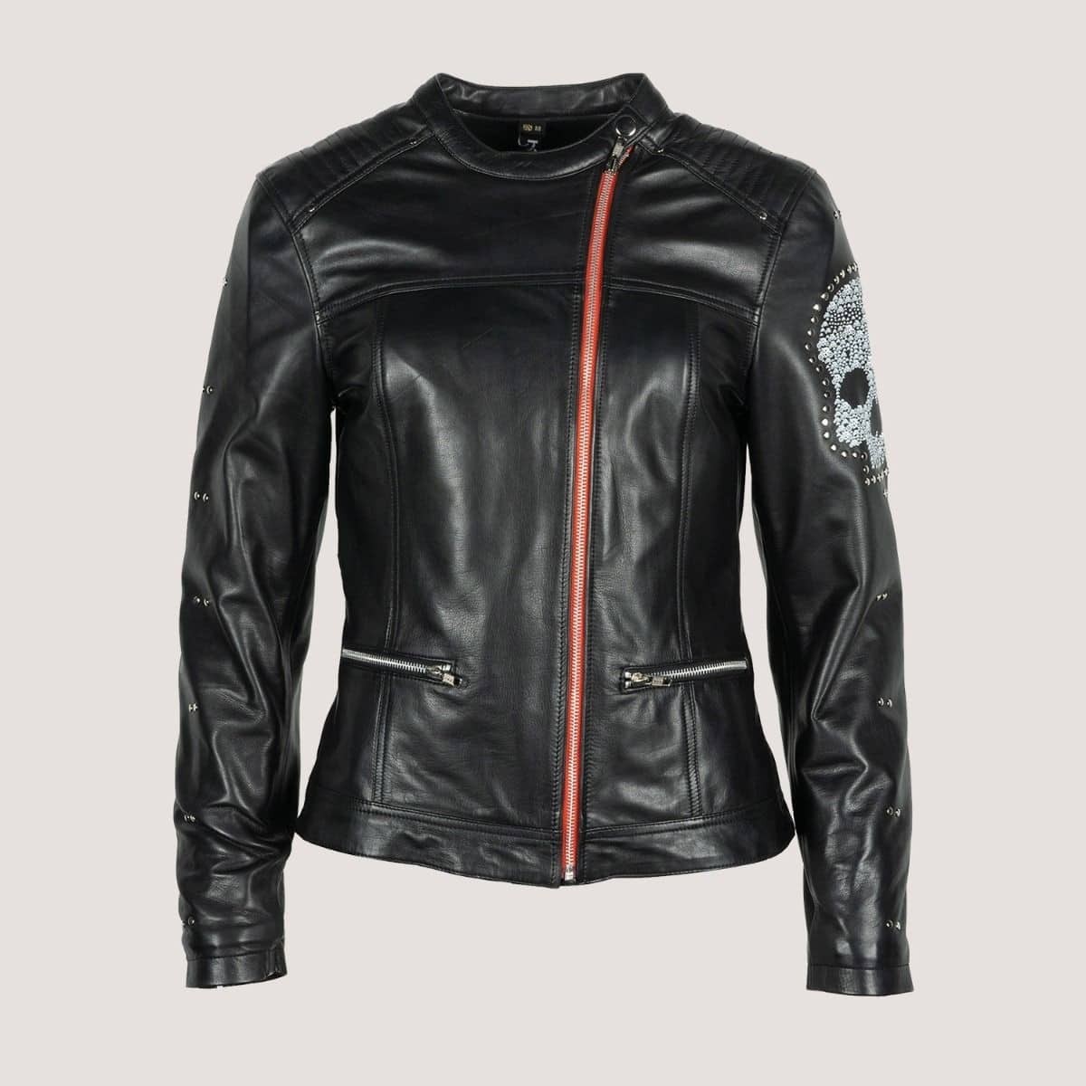 Blouson cuir femme Helstons Cher moto vintage homologué CE avec dorsale