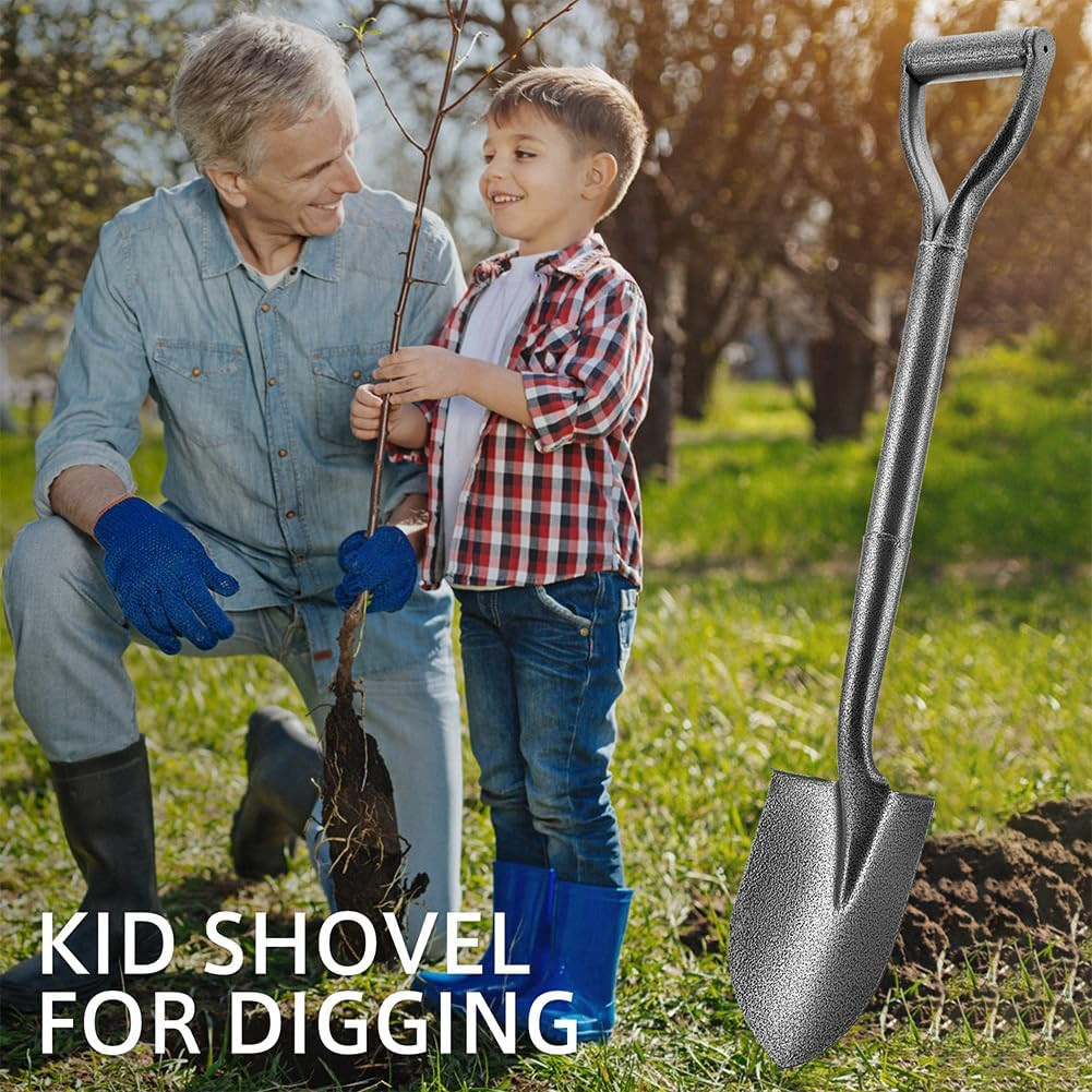 All Metal Shovels for Digging Gardening - 30In Small Shovel Spade with Short D H