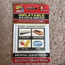 (2) Flex Seal Stop Leaks Fast Inflatable Patch & Repair Kit PVC