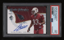 2008 Calais Campbell PSA 9 Upper Deck SP Authentic Auto Rc #0087/1199 POP1 No 10
