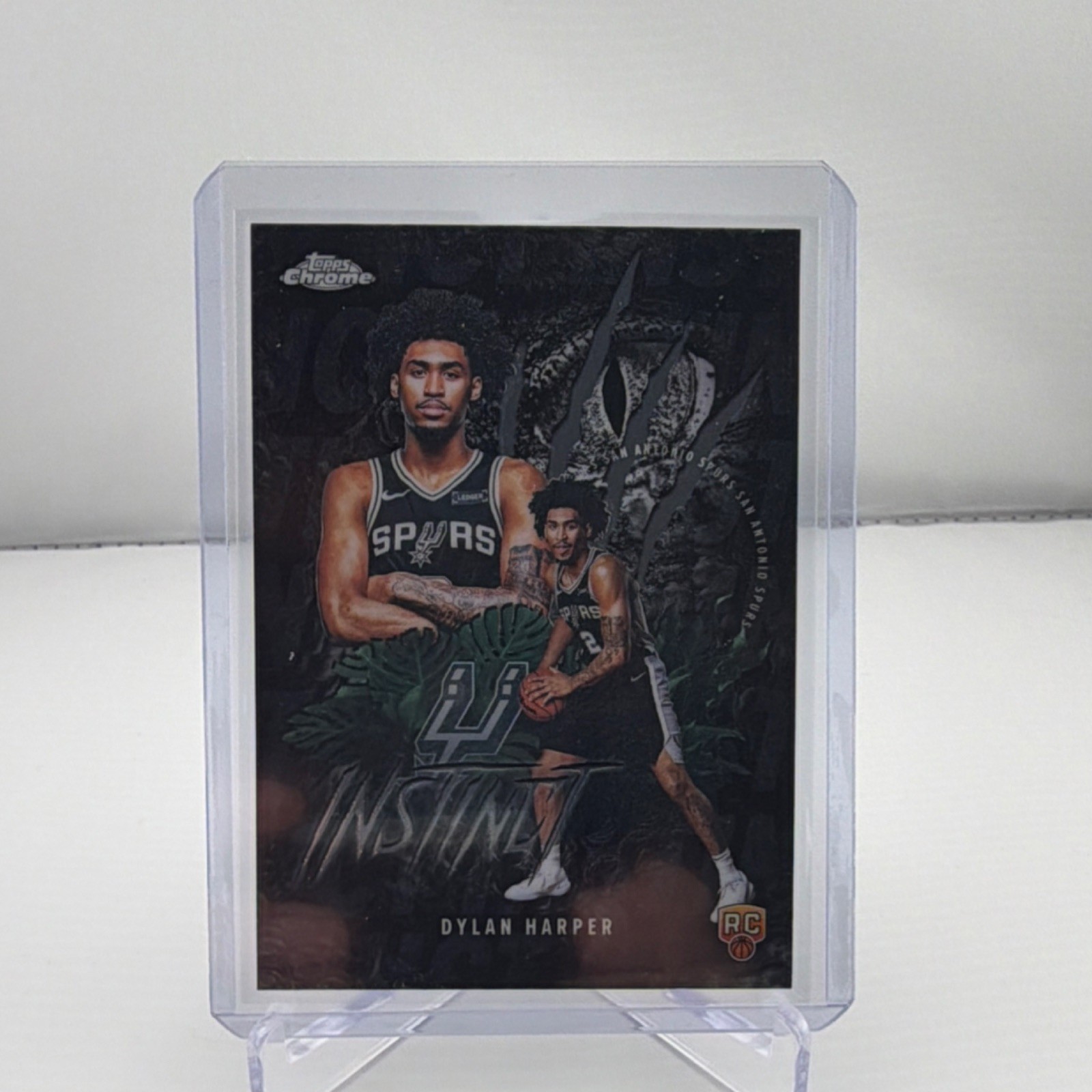 2025 Topps Chrome Instinct Rookie Insert Dylan Harper INS-12 San Antonio Spurs