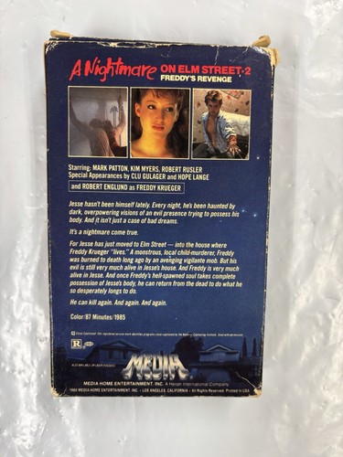 A Nightmare On Elm Street 2 Freddy’s Revenge Beta Max Movie Tape 1986 - Picture 2 of 12