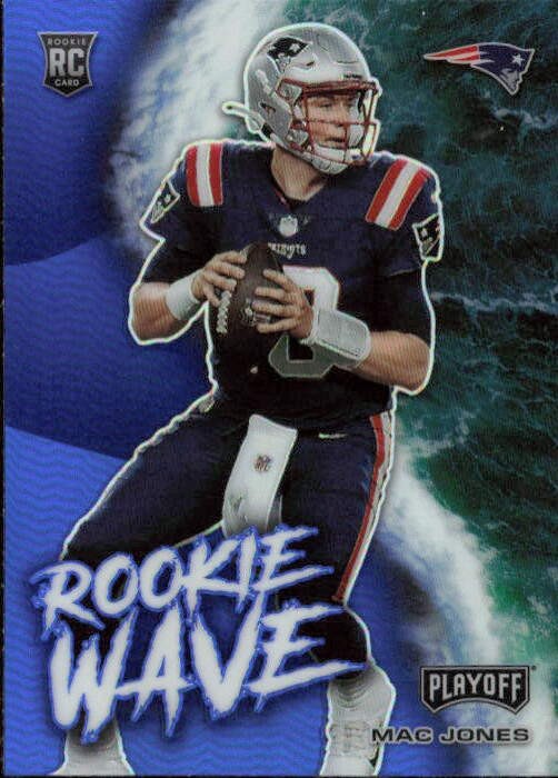 2021 Panini Playoff #RW-MJO Mac Jones Rookie Wave Blue
