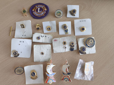 seltenes Konvolut 20 Sammlung Pin's Lions Club Paris Frankreich