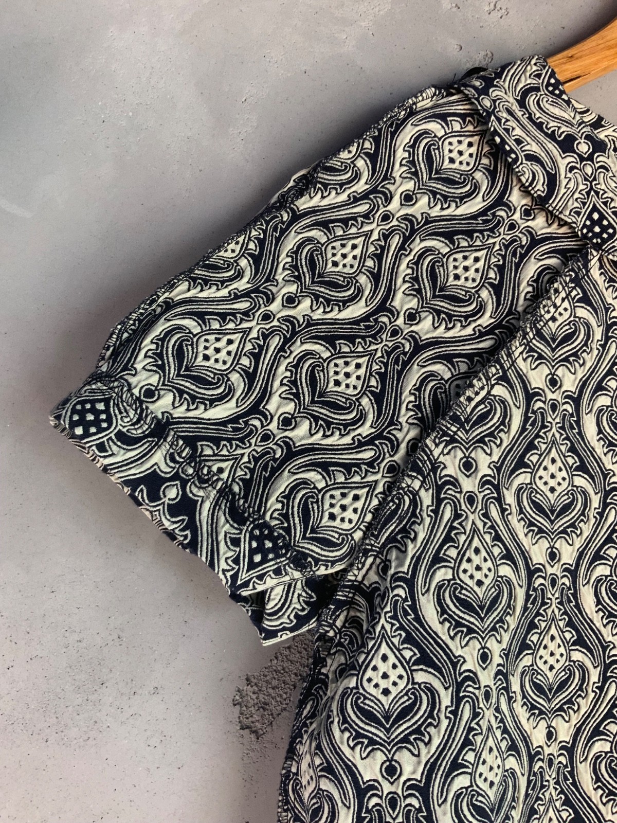 ZARA BASIC Dress Black Geometric Pattern Boxy Sho… - image 8