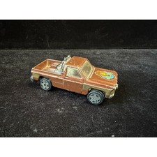 Vintage Ertl The Fall Guy GMC Sierra 4x4 Pickup Truck Diecast 1/64 Brown Gold