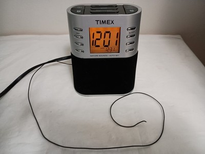 Timex Nature Sounds T307S AM/FM Digital Alarm Clock Radio MP3 Line-In TESTED