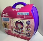 Barbie Hair & Beauty Styling Playset Role Play Case With Accessories 10+ Pieces