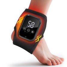 DREAMSOME Ankle Heating Pad, Cordless Ankle Massager for Pain Relief, Heated ...