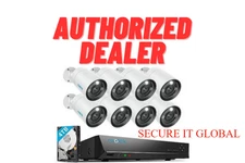 Reolink 12MP Ultra HD PoE H.265 16CH NVR with 4TB HDD Security Camera System