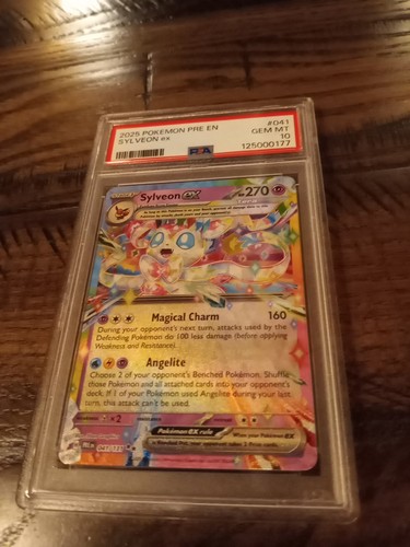 Psa 10 Pokemon Losa Sylveon ex 041/131 Sv: Prismatic Evolutions Holo