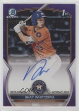 2023 Bowman Chrome Prospect Purple Refractor /250 Shay Whitcomb #CPA-SW Auto xb2