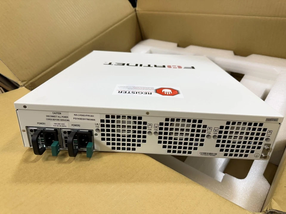 Fortinet FortiGate 1500D Firewall 80Gbps 10GbE High-Speed Enterprise Security - Image 3 of 4