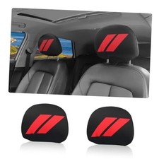 2PCS Car Headrest Cover Soft Polyester,Stylish Headrest Covers for Cars as