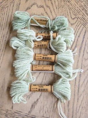 Paternayan Yarn Persian 100% Virgin Wool Yarn Lot New Needlepoint Green NOS 8yds
