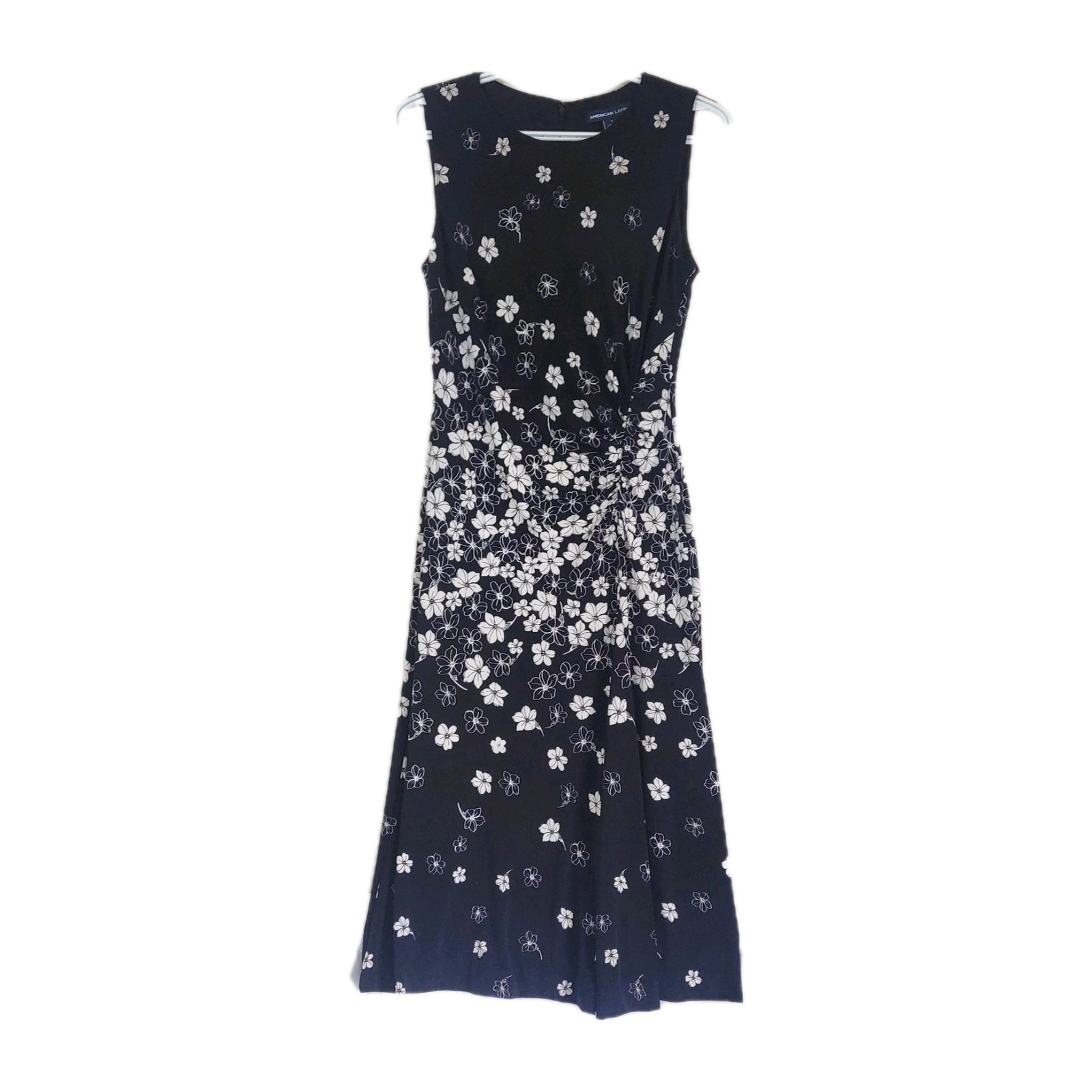American Living Women's Size 6 Floral Print Jersey Dress Sleeveless