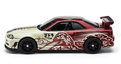 Hot Wheels Premium Pop Culture Godzilla Nissan Skyline GT-R (BNR34