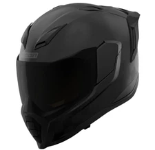 ICON ULTRAFLITE RIZZ RIZZ MOTORCYCLE HELMET LID + DARK SMOKE SHIELD BLACK MEDIUM