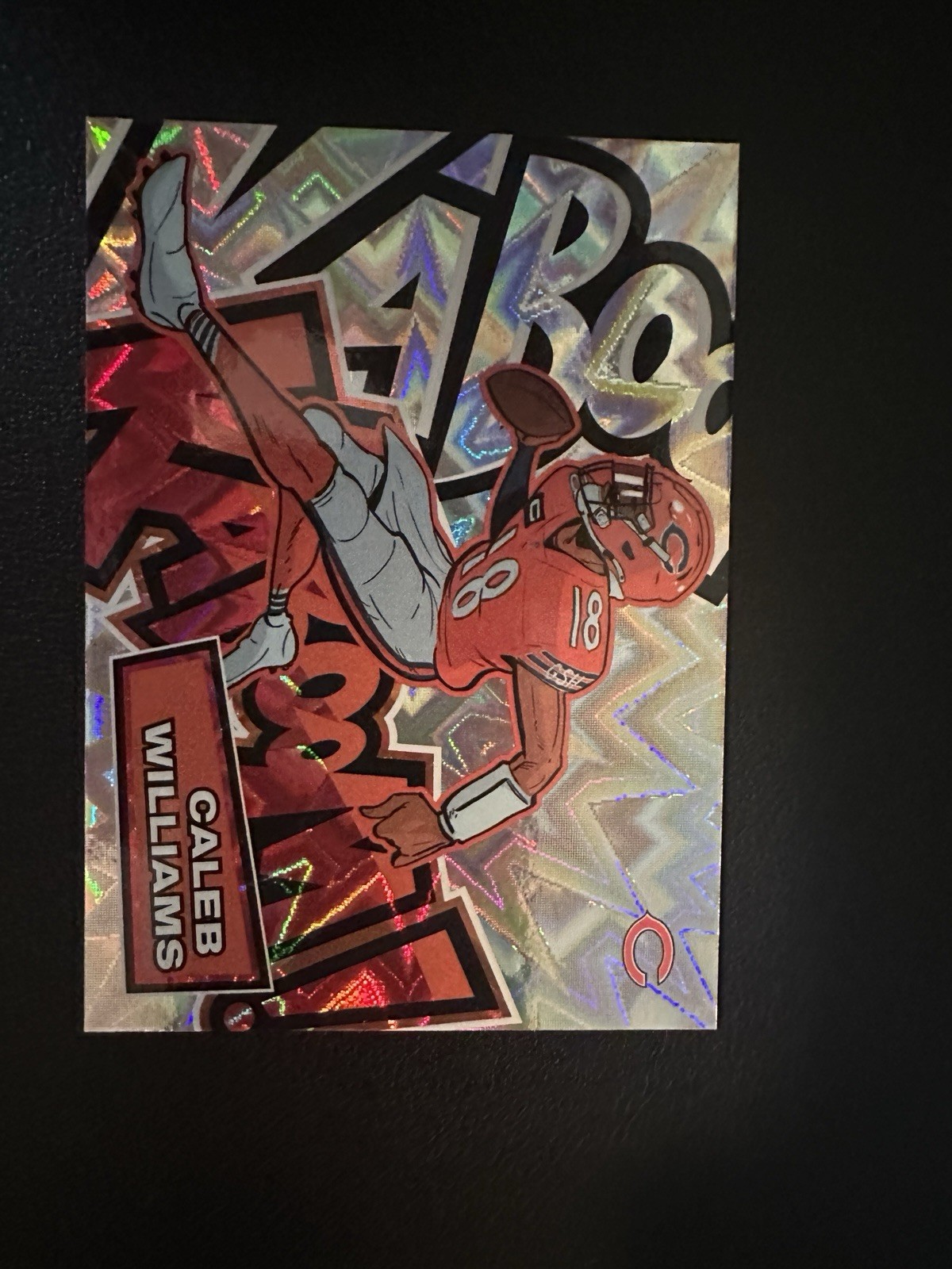 Panini 2025 Absolute Football Kaboom! Insert #4 Caleb Williams Chicago Bears