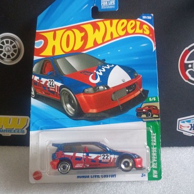 Hot Wheels Honda Civic Custom Red #201/250 HW Reverse Rake