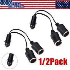 Dual Car Cigarette Lighter Splitter Charger Power Socket Adapter 12v Auto Outlet