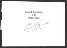 Gareth Edwards rugby authentic genuine signed autograph signature COA UACC