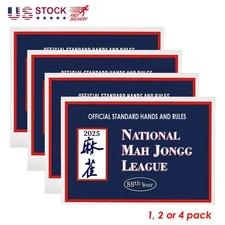 🔥2025 NEWEST National Mah Jongg League Card Large Size Official Hands Rules US~