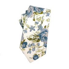 Men's Cotton Floral Neck Tie 2.56'' Printed Skinny Tie 3