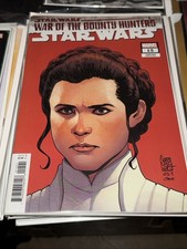 Star Wars 15 War of the Bounty Hunters  Camuncoli Headshot PRINCESS LEIA Variant