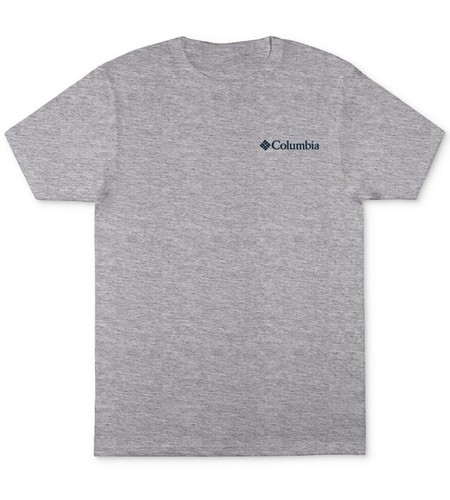 Columbia Men's Bryker Eagle Graphic Crewneck T Shirt Regular Fit Grey Heather - 第 2/4 張圖片
