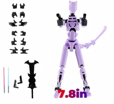 Large 7.8in T13 Action Figure Assembly Completed, 3D Printed T13
