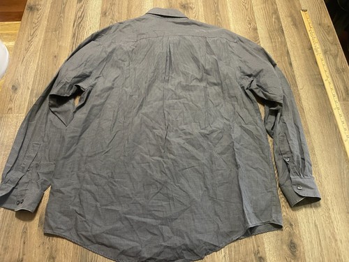 Arrow Shirt, Men's Size XL Tall, Gray, Long Sleeve, Button Up, Wrinkle Free - Picture 2 of 9