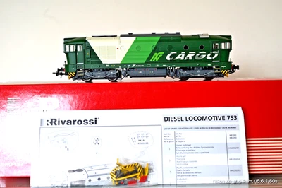 RIVAROSSI HO HR 2202 Italian Diesel DE 520 14FM Ferrovia Nord Cargo FNC DE 520 - Image 1 of 4