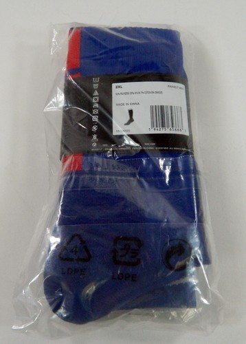 1 par de calcetines Nike azules emitidos por el juego de la NBA Detroit Pistons con rojo sobre la pantorrilla XXL - Imagen 2 de 2