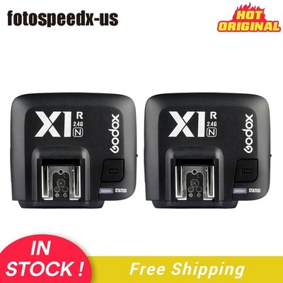 US 2X Godox X1R-N 2.4G TTL Studio Flash Speedlite Receiver For Nikon Camera
